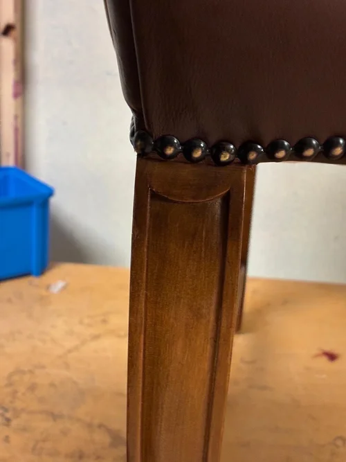 Holzdetails nach der Behandlung