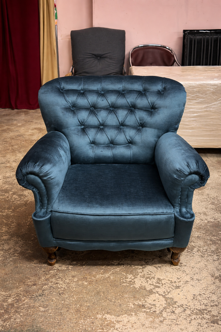 Polsterei Detail neu bezogenes Möbel