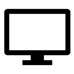 Computer monitor with a blank screen
