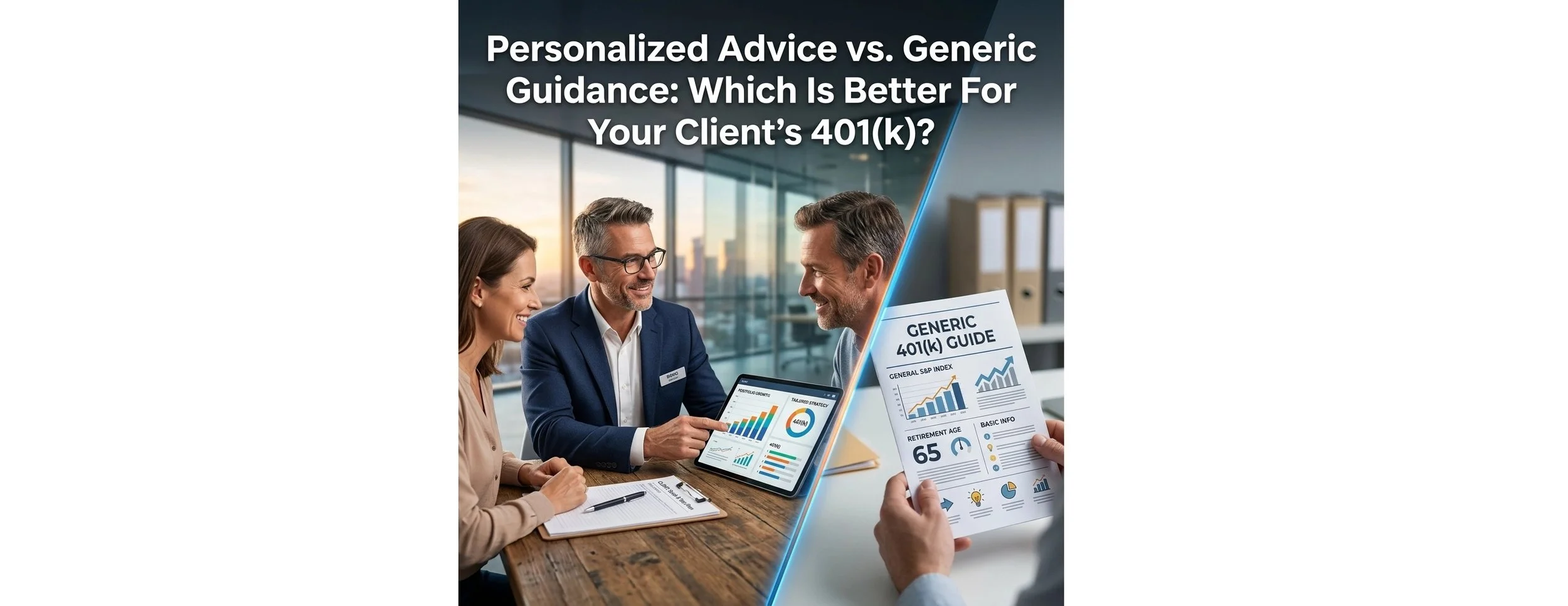 Personalized Advice vs. Generic Guidance: Which Is Better For Your client's 401(k)?