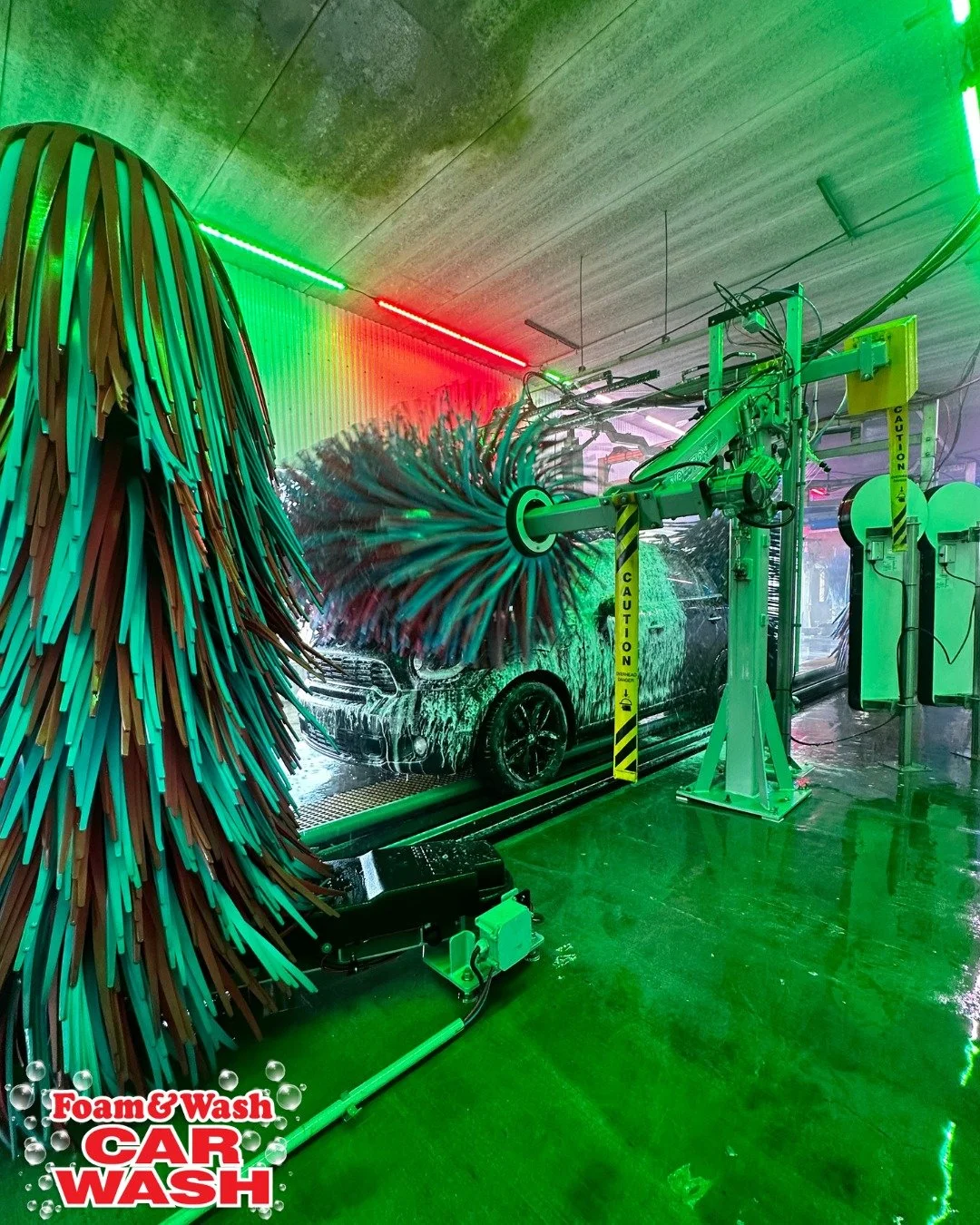 Green means GO...to Foam & Wash and get your car looking nice and clean! 😀