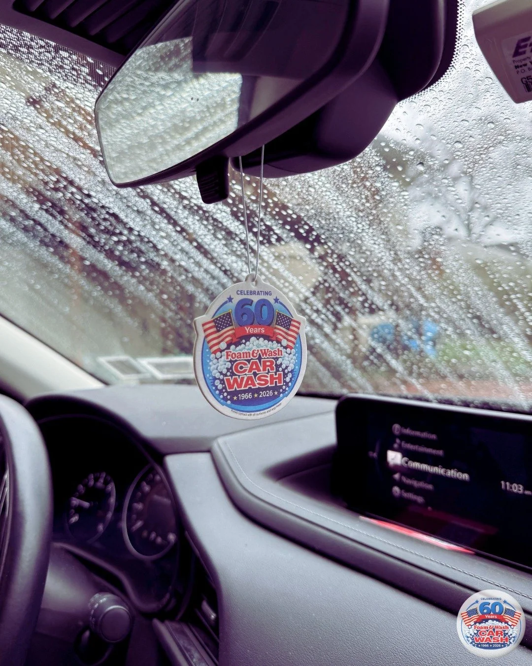 Foam &amp; Wash Unlimited Members! Have you received our newest air freshener? They smell fantastic and are FREE for all members. And remember, you can always ask for an air freshener as a member at any of our 6 soft cloth locations 😁