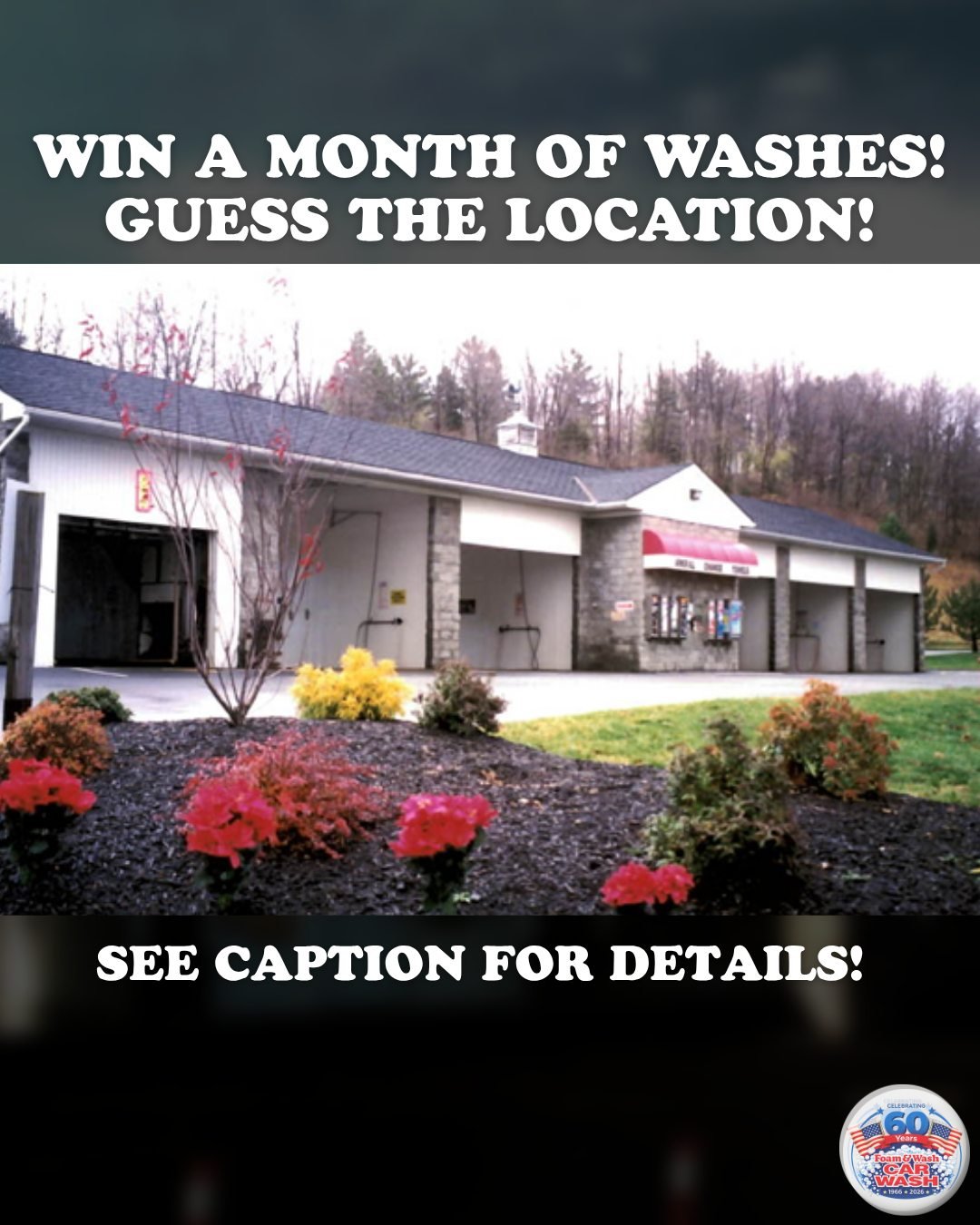 Want to WIN a FREE month of hot wax car washes? Guess the location! We are celebrating 60 years and we wanted to share our history with you! All you have to do is comment and tell us which location YOU think is in this picture! One correct answer wil