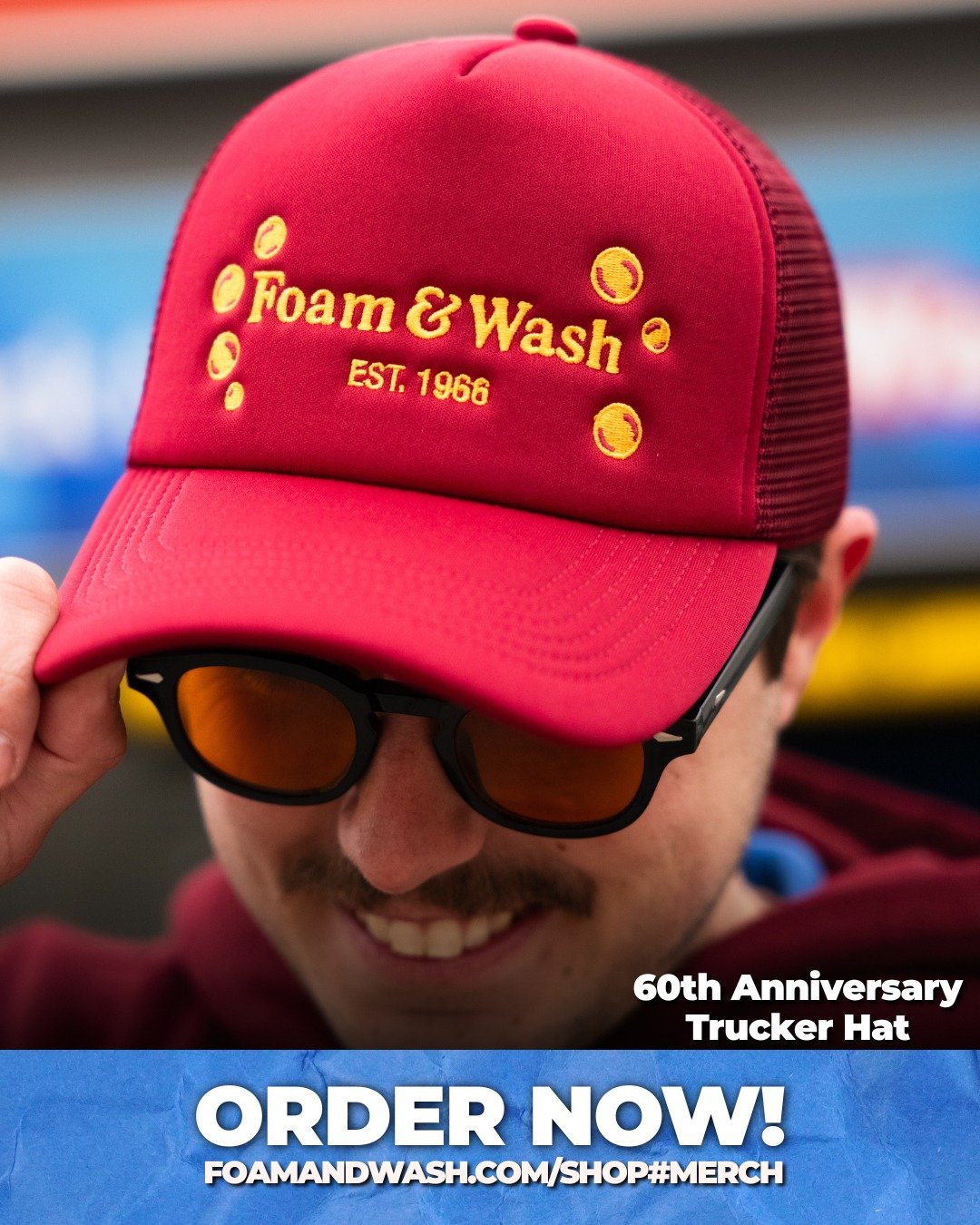 This retro hat is a CLASSIC! Order now online! 🧢