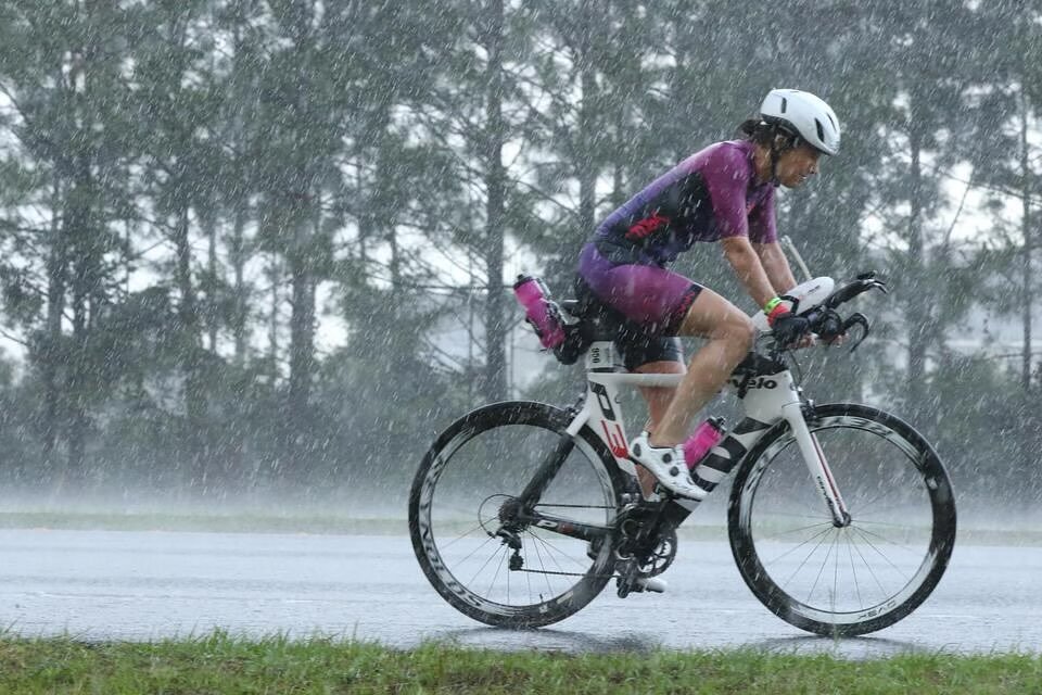 I love this photo of @everythingamylsmith from Ironman 70.3 Gulf Coast! 🤩

Severe weather led to a cancelled swim and ultimately the suspension of the race while many athletes were still on the run course. 

Amy was SO tough all day, battling throug