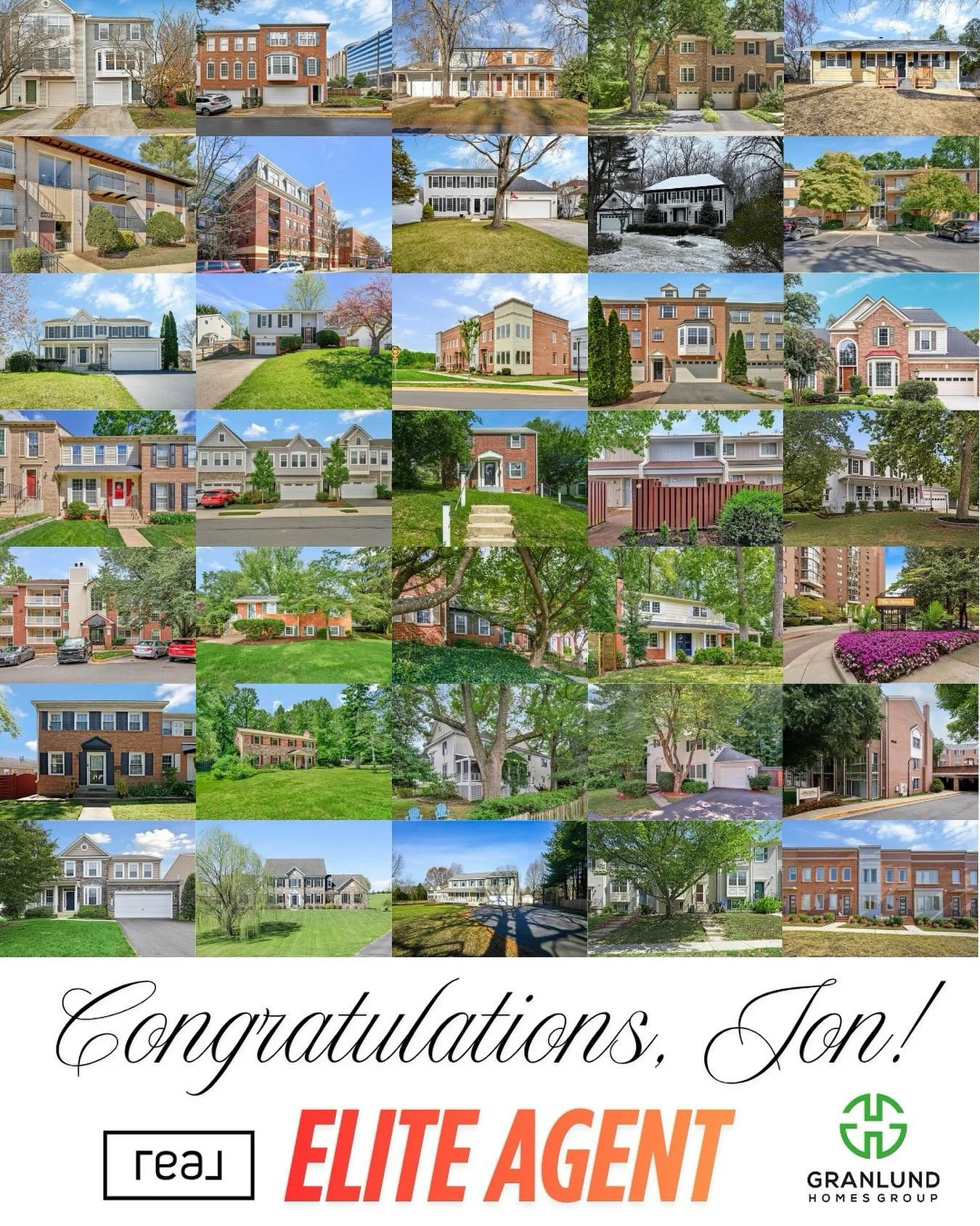 For the second year in a row, @jongranlund10 is an Elite Agent at his real estate brokerage! 🥳

This time he did it with four months to spare, closing 35 transactions in just 8 months! 3️⃣5️⃣!

Congrats to Jon and his fabulous assistant Kayla @granl