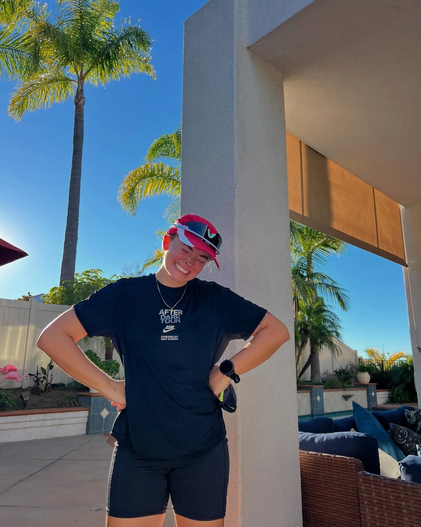 So proud of @sophiak2610 who planned to race IM 70.3 La Quinta tomorrow, only to find out the race had sold out before she was able to register. In true @biscaycoaching fashion, she didn&rsquo;t let that faze her and decided she would do a 70.3 on he