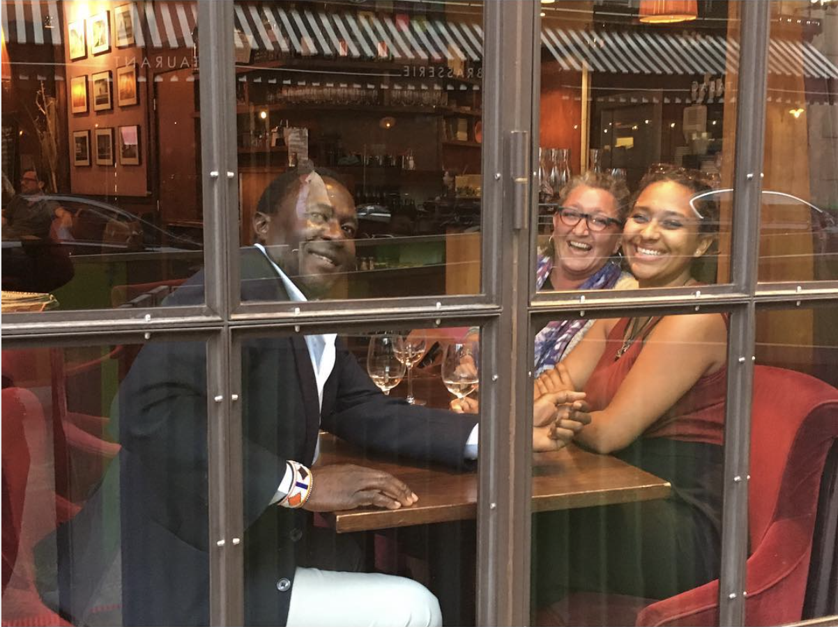 Ajuma and her parents