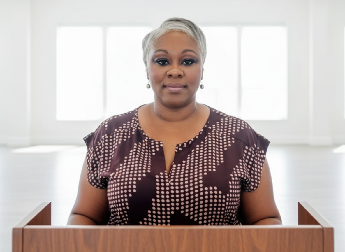 kwa at podium in white conference room.png
