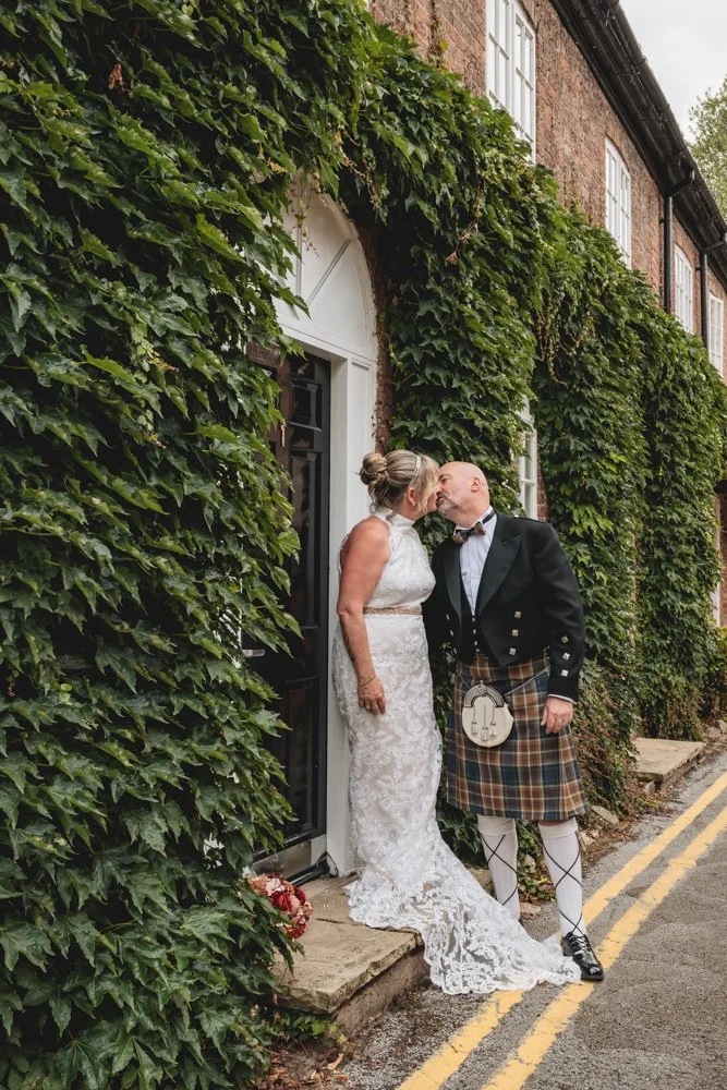 Wedding couple at a luxury venue