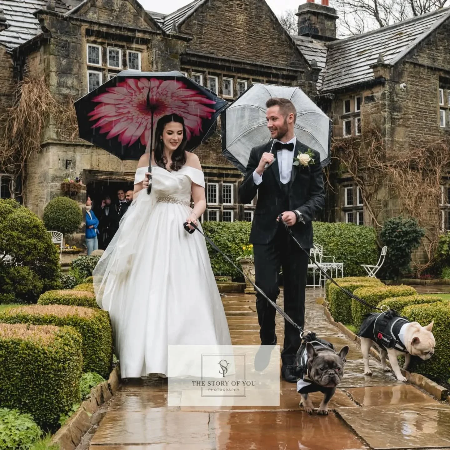 One from yesterday and a very wet and windy day for J + K. We didn't let the weather dampen our spirits and took the fur babies out for a walk at the beautiful @holdsworthhouse 

More photos over on Facebook. Thank you for having me ☺️

Photos @thest