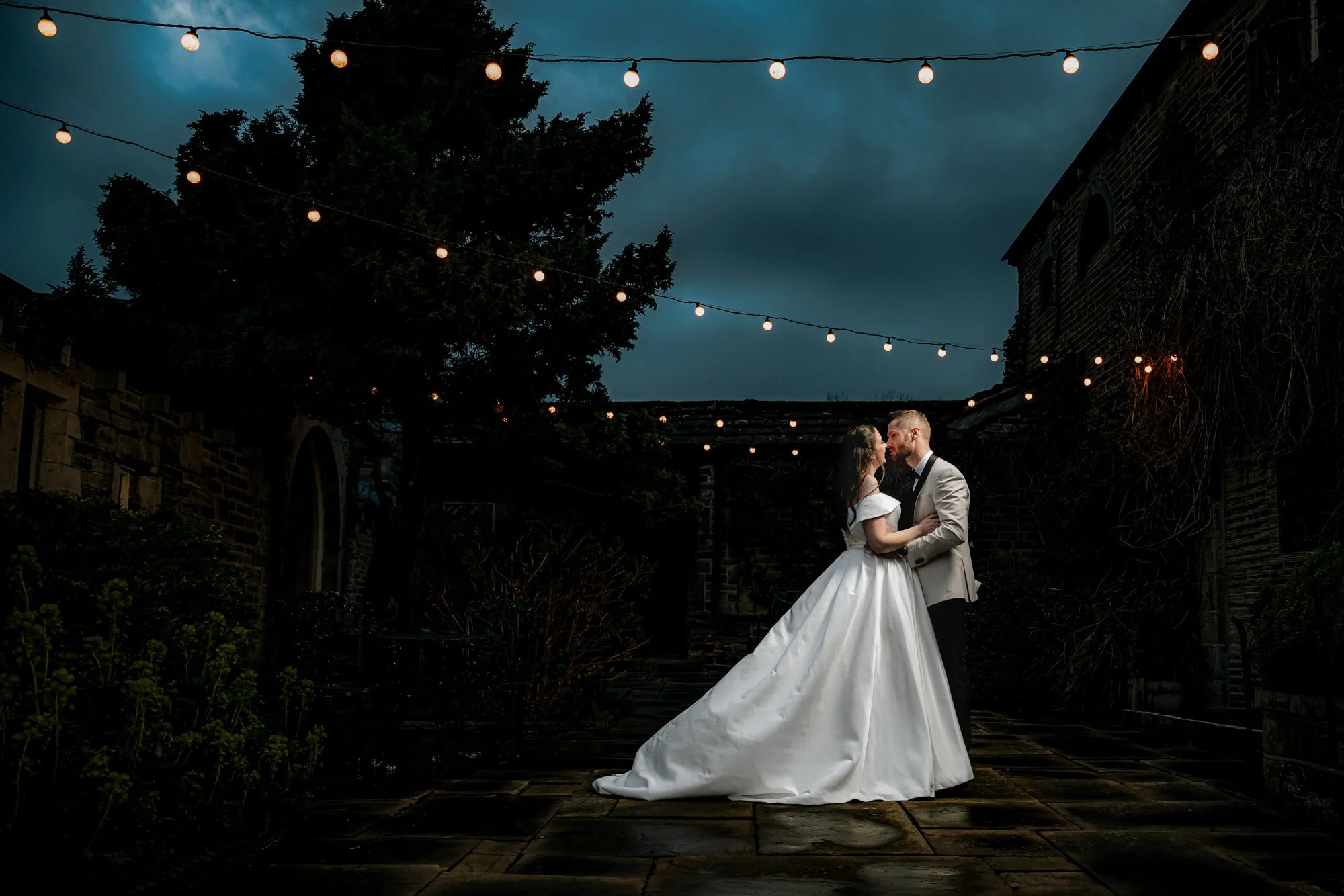 Barnsley based wedding couple twilight Wedding