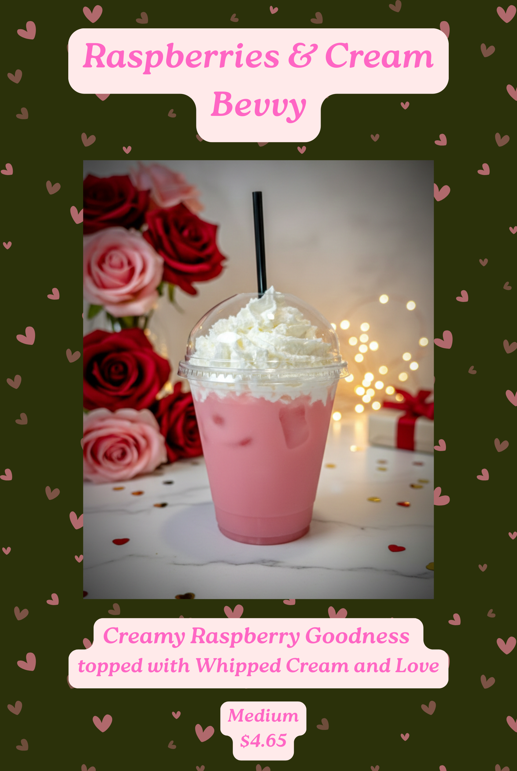 Raspberries & Cream Drinks
