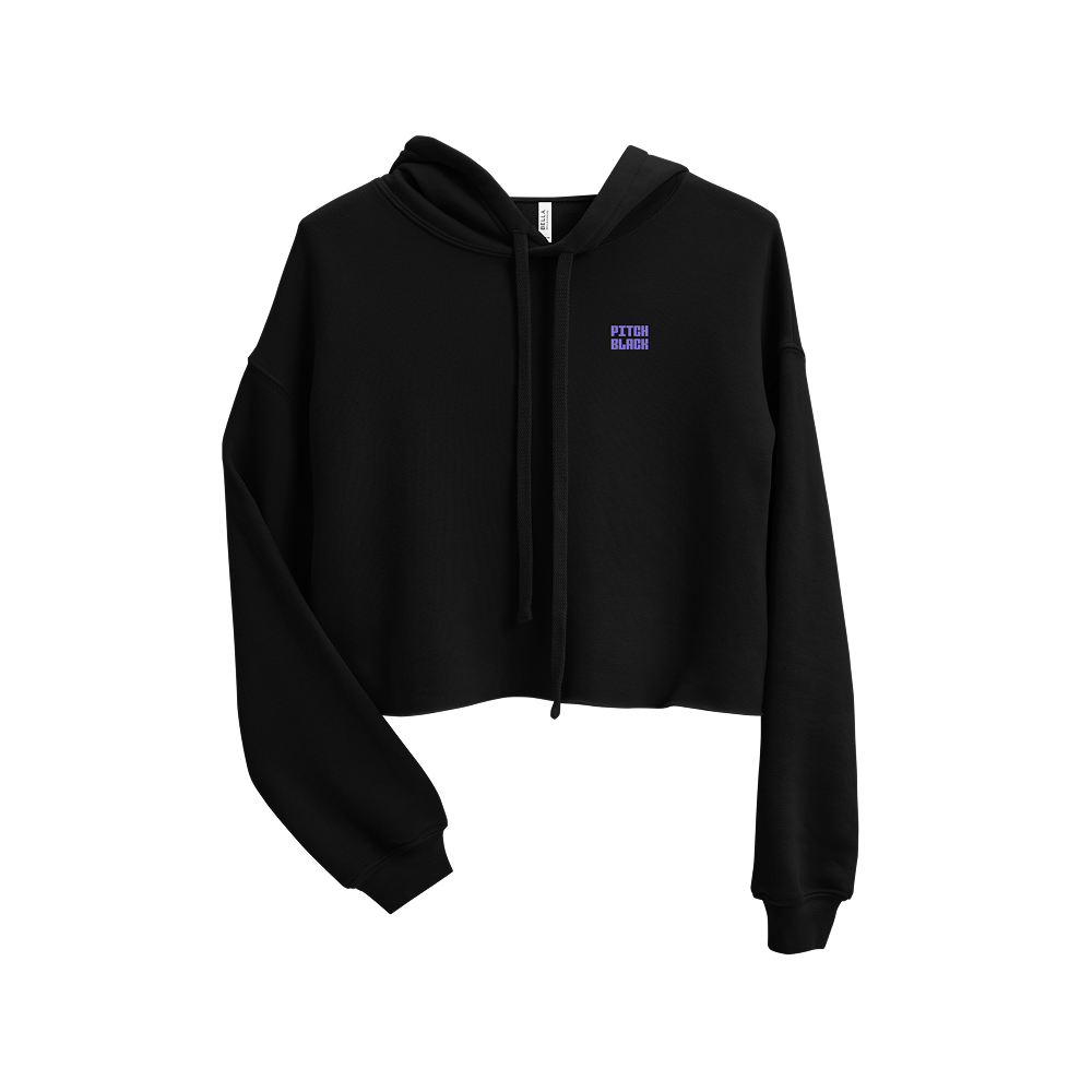 Pitch Black Crop Hoodie