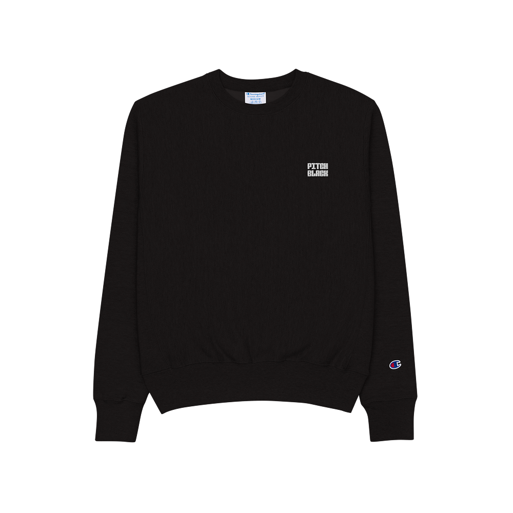 Pitch Black x Champion Sweatshirt (White)