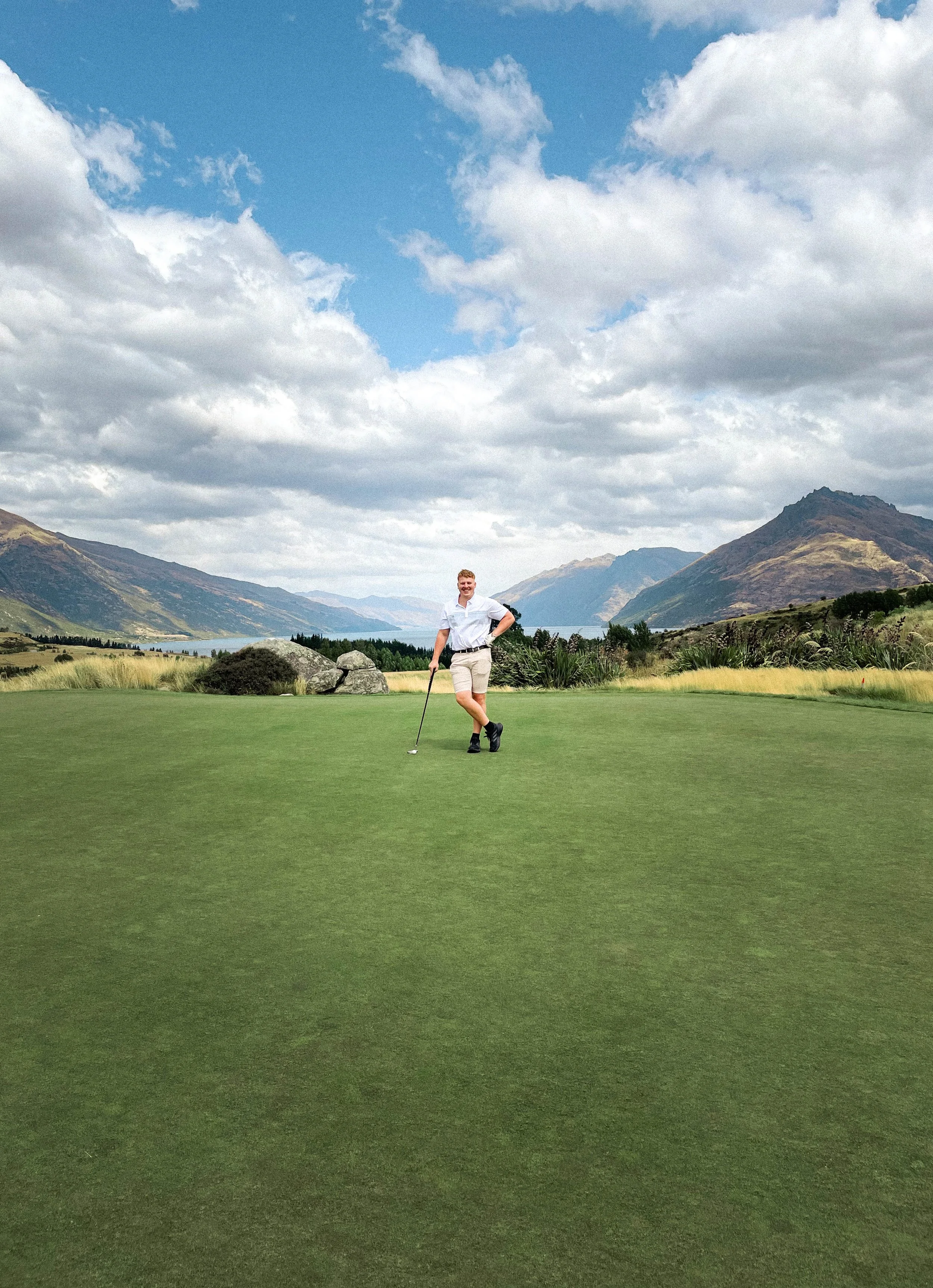 Image of Flagpoint owner Matt Skelly on a golf course.