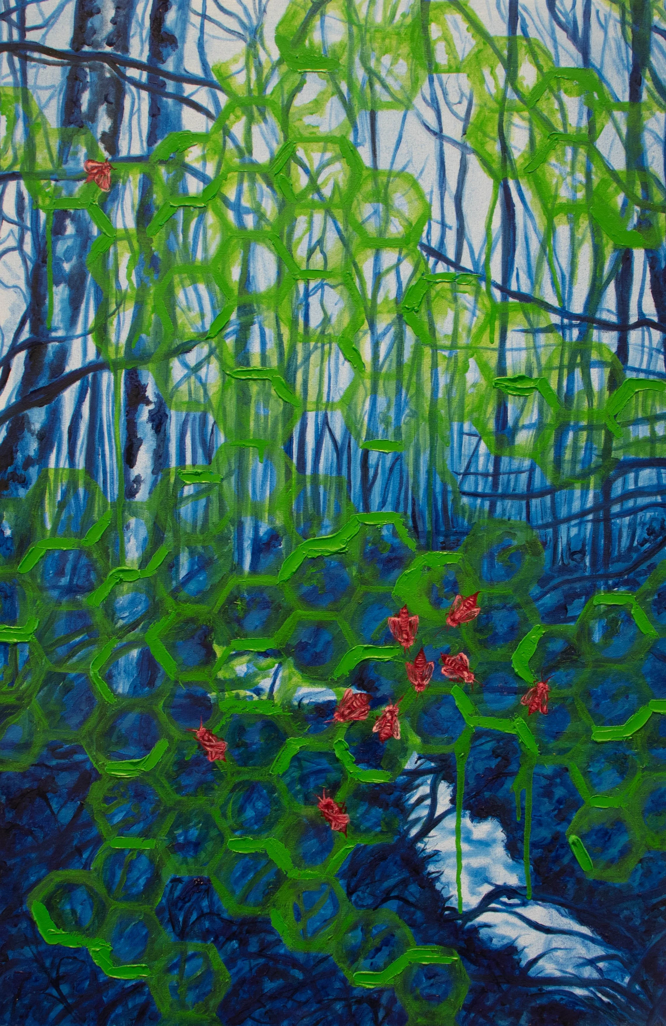 Earwax
2024
Oil on Canvas, Cold Wax Medium
3' x 2'