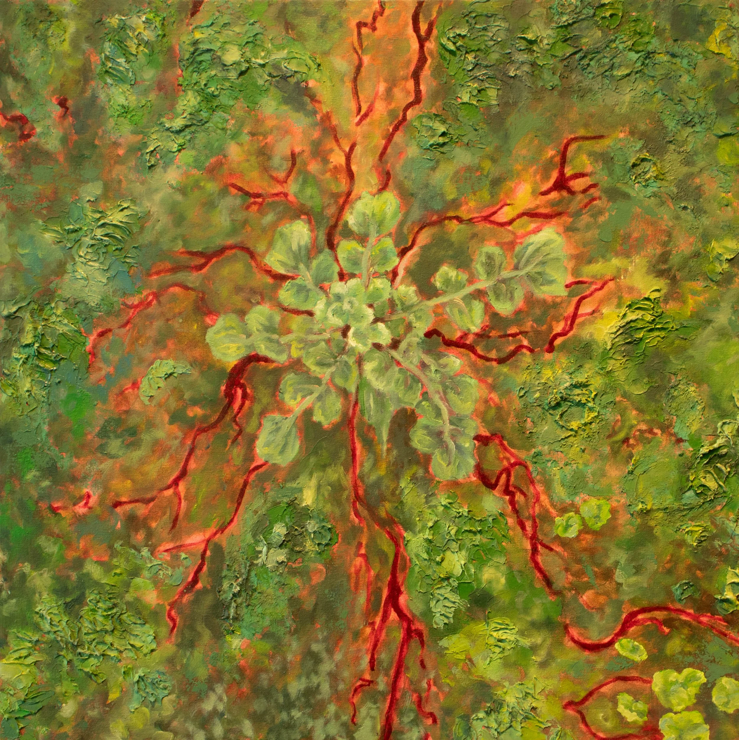 Tender in Vein, I See Angels Through the Cracks
2024
Oil on Canvas, Cold Wax Medium, Pearl Ex
Powdered Pigments
3 Part Series
2' x 2'