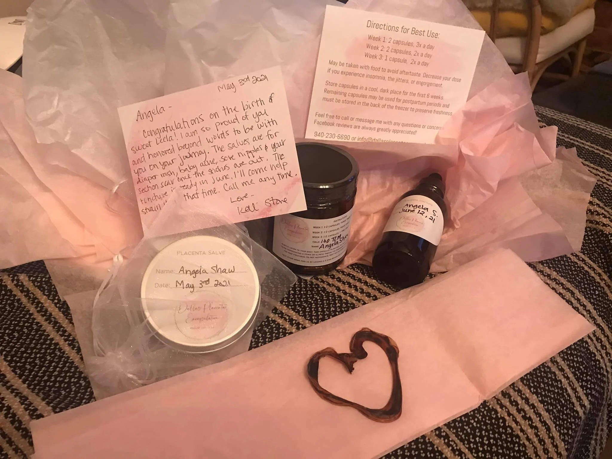 A client posted a photo of everything she ordered