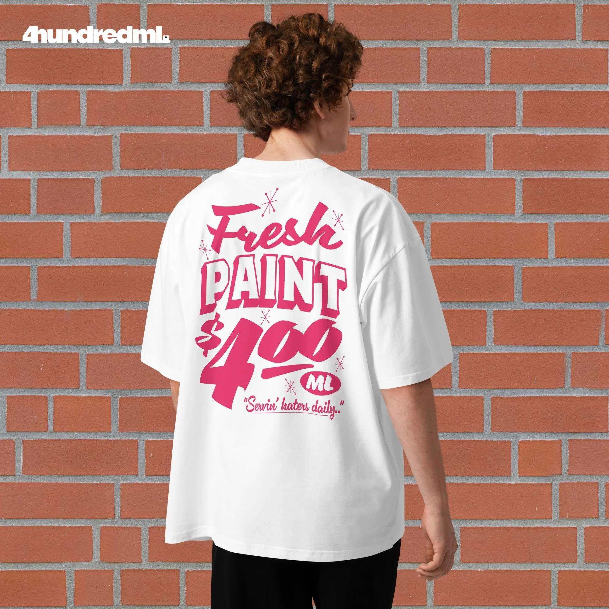 Servin' Haters Tee - 400ml Boxy Fit oversized T-shirt