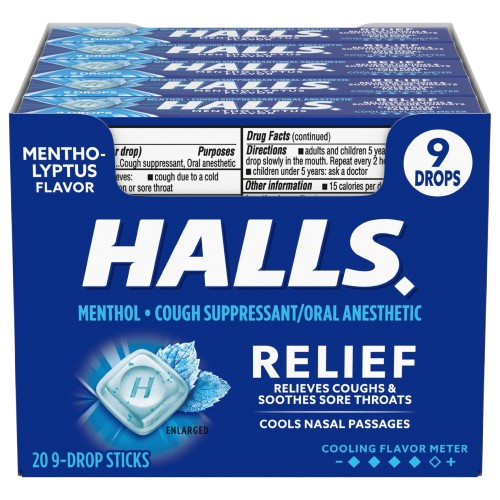 Halls Menthol / Box x 20