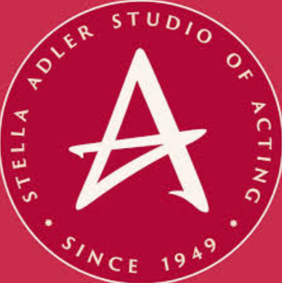 Logo of Stella Adler Studio of Acting, featuring a stylized letter 'A' inside a red circle with white text.