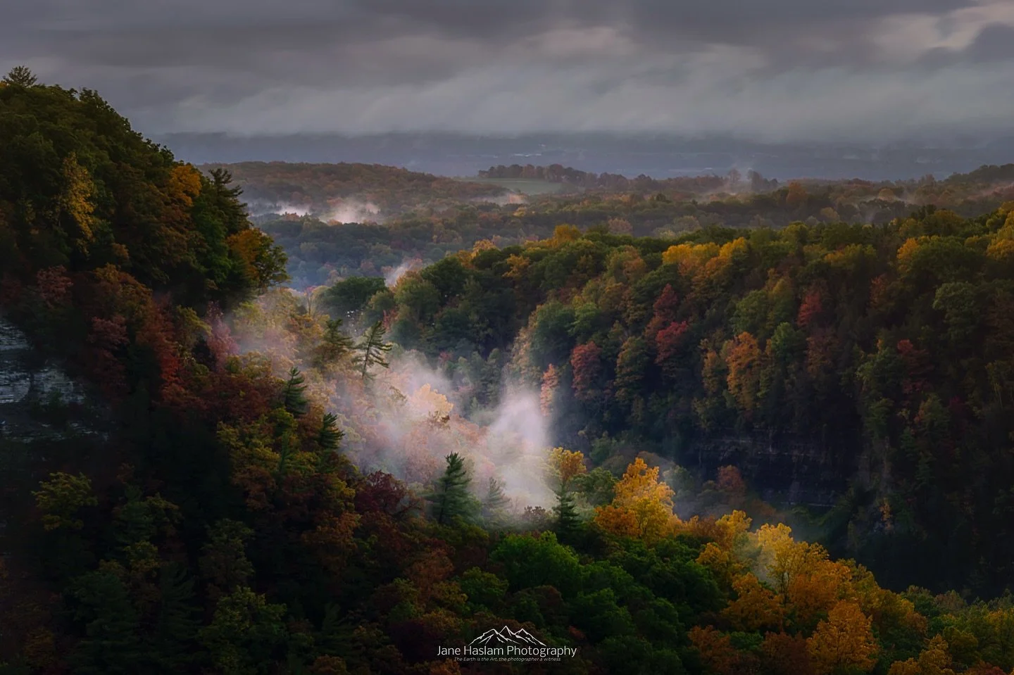 It was dark when I got to Letchworth on Wednesday but in the moonlight it looked like there was a humidity left over from the previous days storm. Needless to say over the next hour I became a little fixated on this particular patch of mist&hellip; I