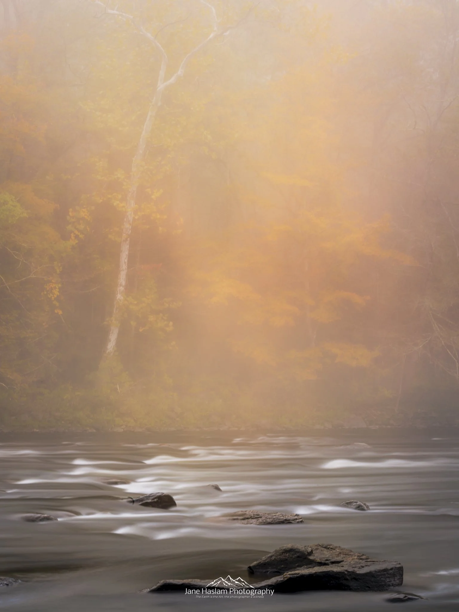 River in the Mist:  Early Fall mists turn The Housatonic River into a mysterious journey. Cornwall Bridge  in Western Connecticut