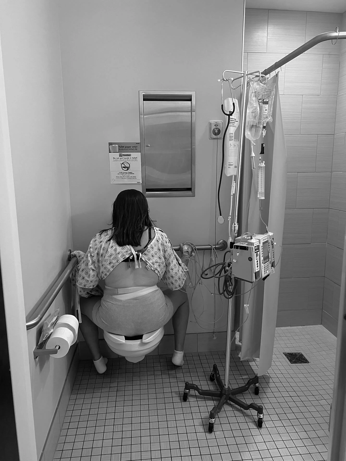 Dilation station 🚽

If baby is still seeming higher up - my most recommended position is sitting backwards on the toilet. This allows baby to descend due to gravity &amp; the relaxation of the pelvic floor. Not the most comfortable, but more often t