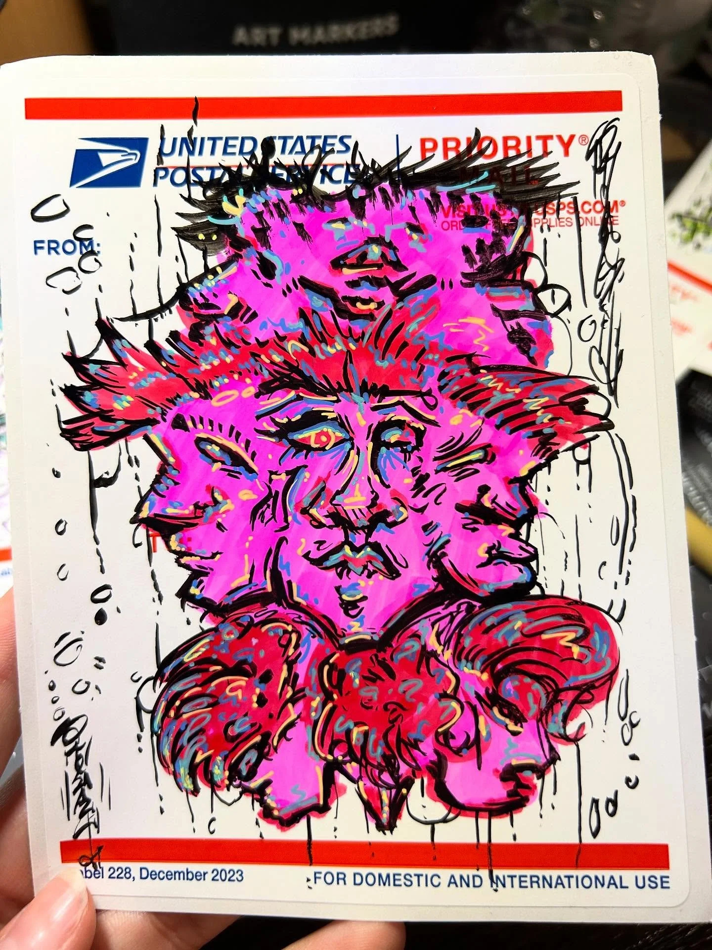 Getting back into 228s cuz the texture isn&rsquo;t melting me alive anymore. Also got some new sticker prints too :) this Halloween season gonna be the best one yet 👹🫀