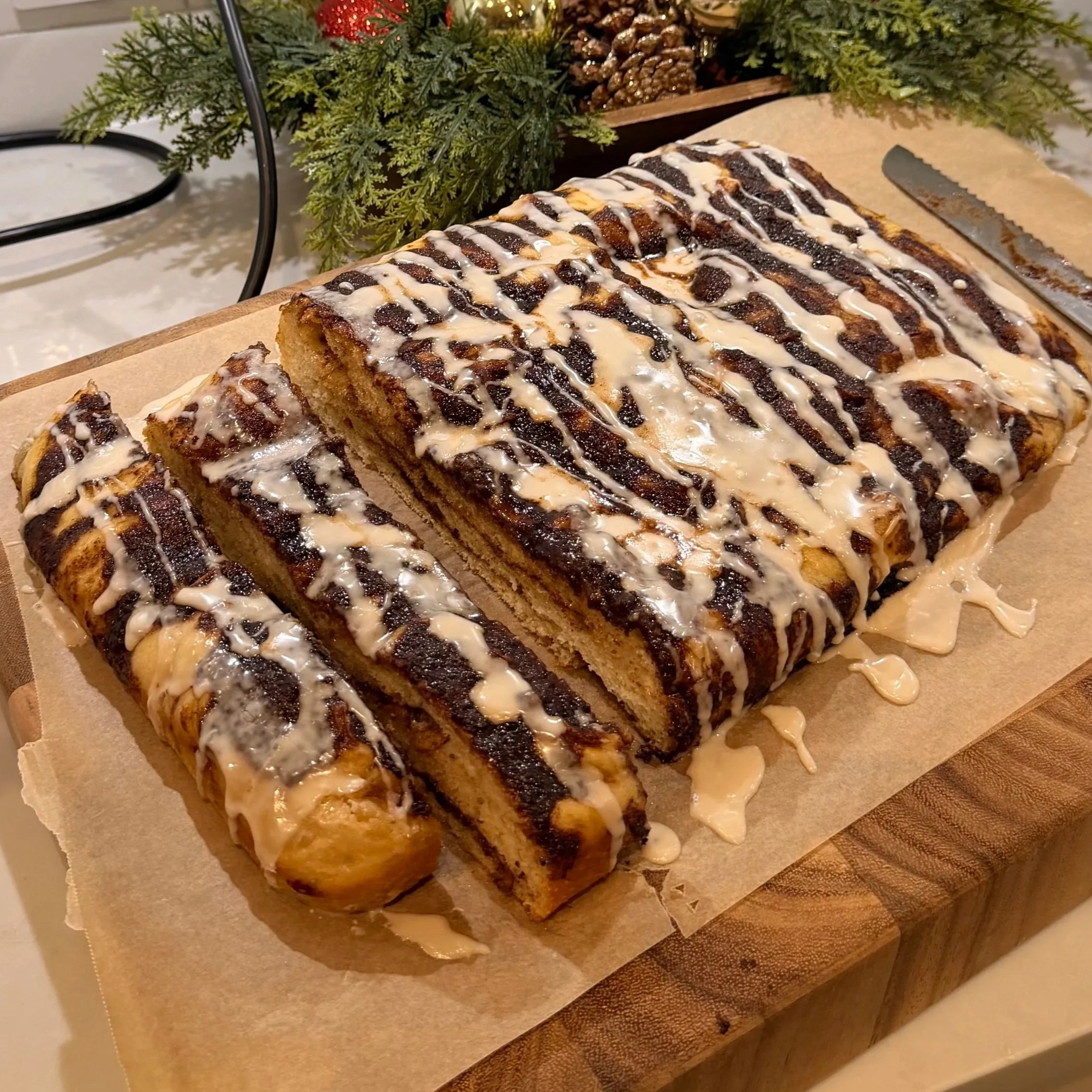 Cinnamon Roll Focaccia Bread