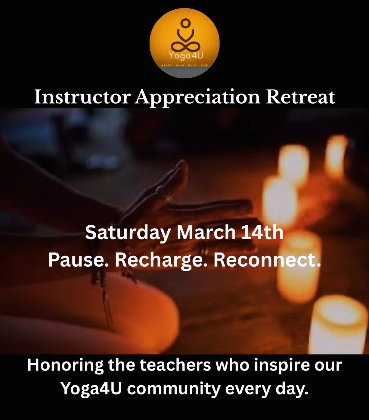 Yoga4U Instructor Appreciation Retreat 🧘&zwj;♀️💃🫶🙏🏻 At Yoga4U, we believe that the people who guide others toward wellness deserve time to recharge too. 🌿
This week we are hosting a special Indoor Yoga Retreat for our Yoga4U instructors as a sm