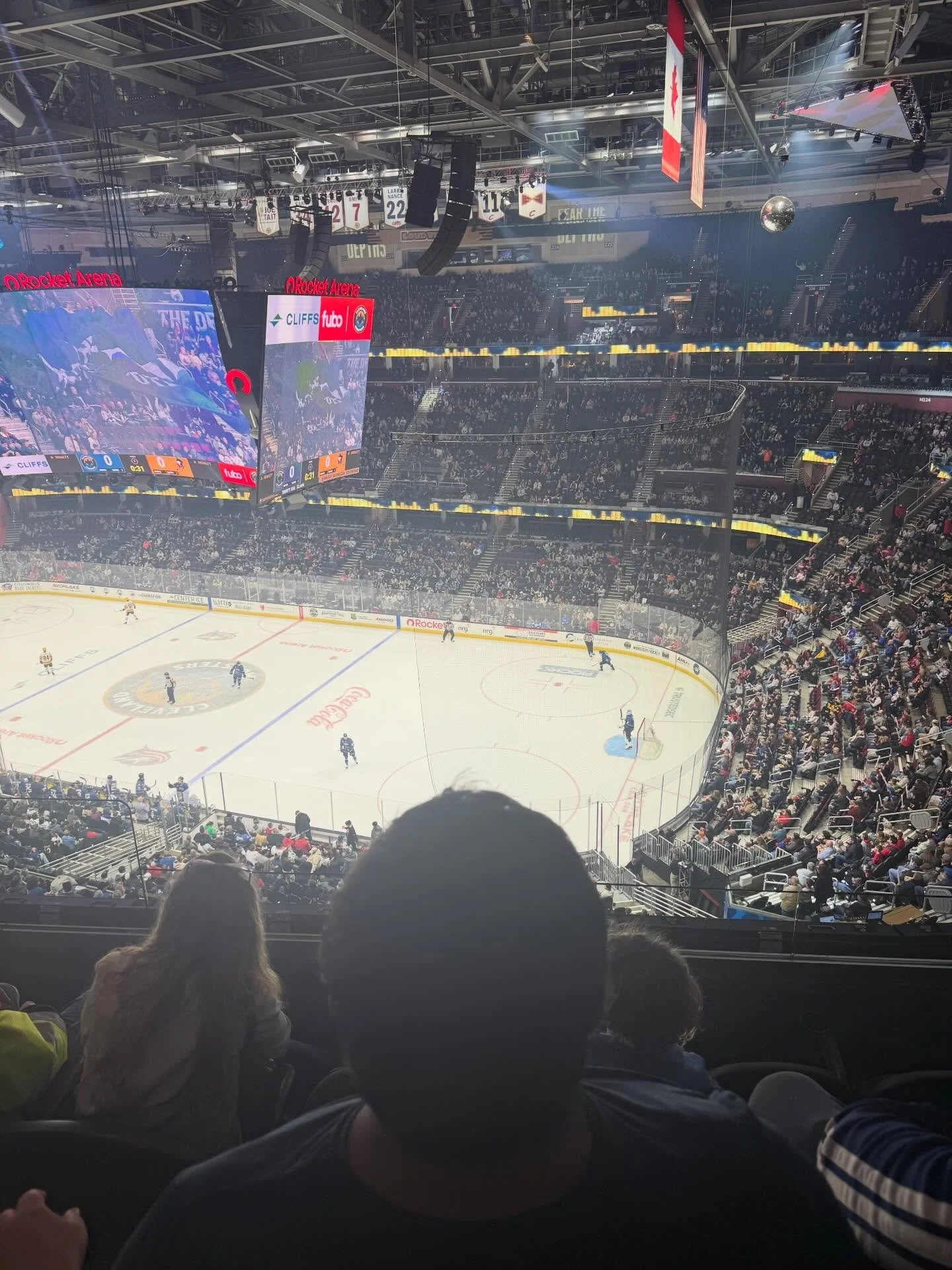 A huge shout out to our friends @rec2connectfoundation for the opportunity to share this moment with our CRU at the Monsters Hockey Game! We had a blast cheering on our team, what an amazing experience!! So many of our members connected with the game