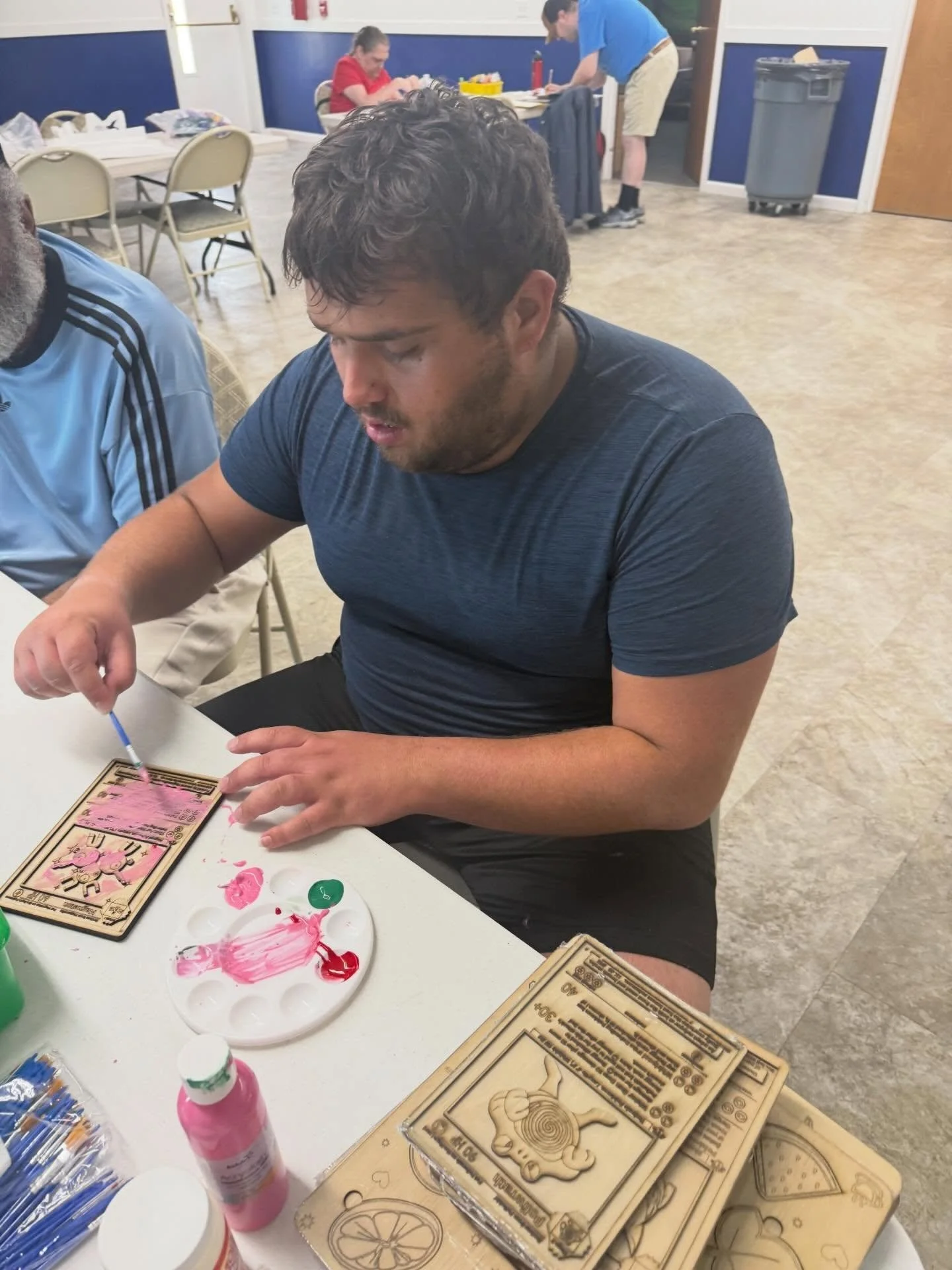 Thanks to @aplace2bme for having our nightCRU out for some craft time!  We also enjoyed Zootopia 2 @ the Bay Village library! 🎨🍿