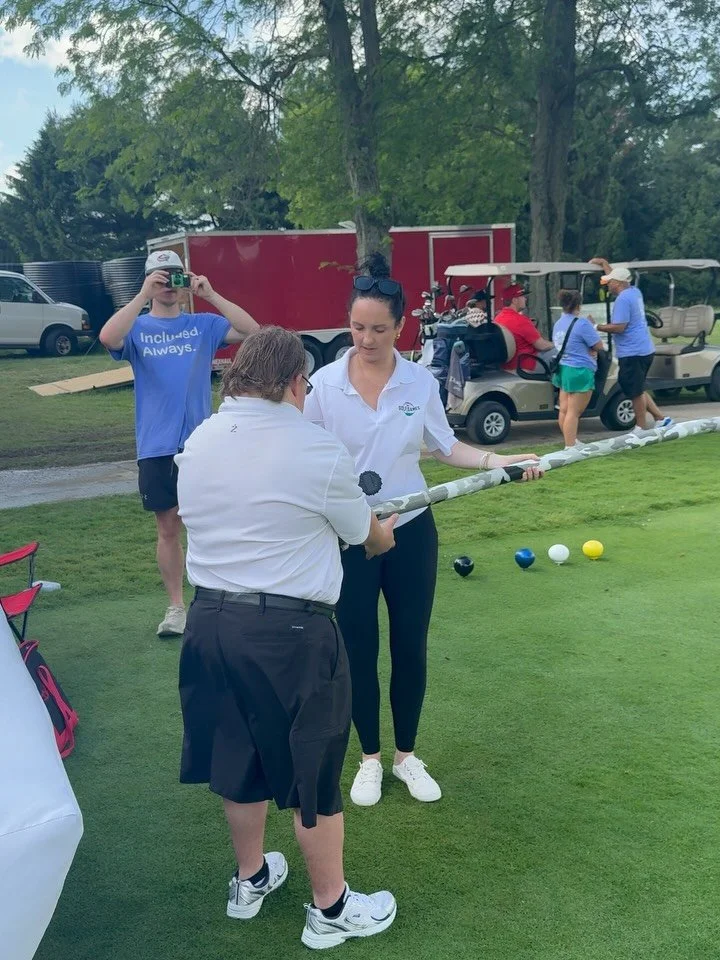 We had an awesome time today golfing (in reality and simulation) at @bunkerhillgolf .  Thanks to @rec2connectfoundation for the invite and for letting us try the Golf Ball Cannon. 🏌️&zwj;♂️⛳️🏌️