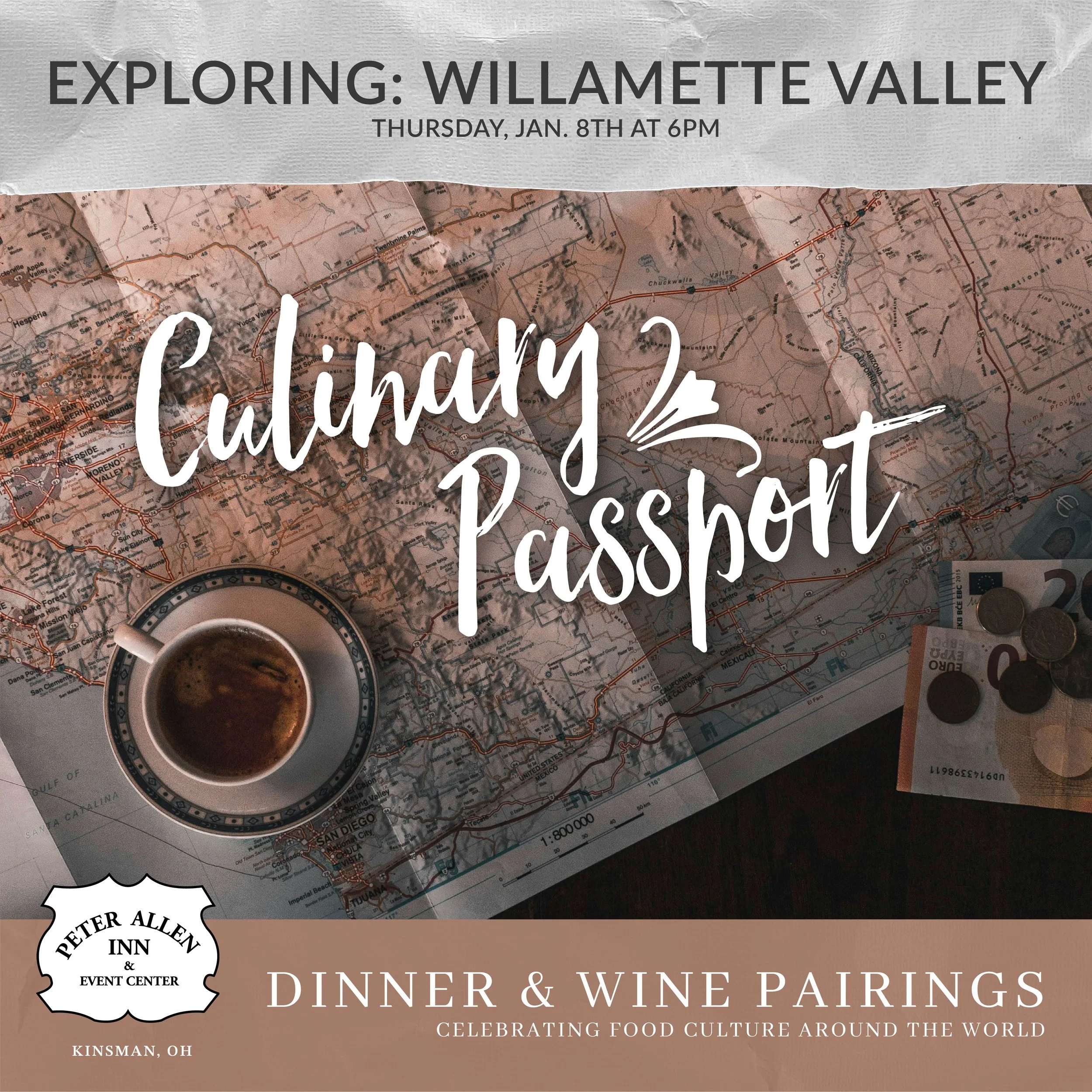 Culinary Passport Dinner - Willamette Valley (USA)