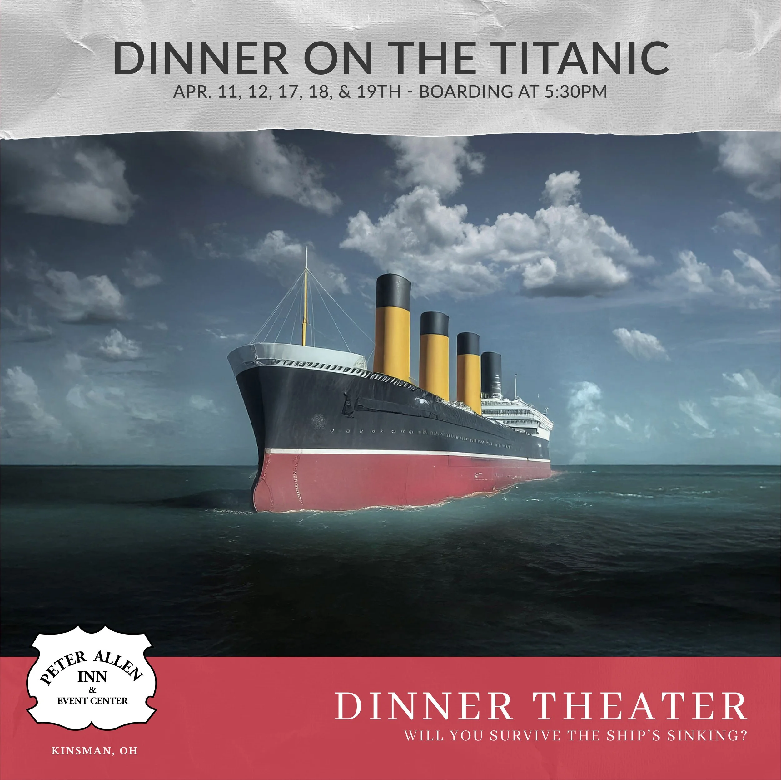 Titanic Dinner Experience