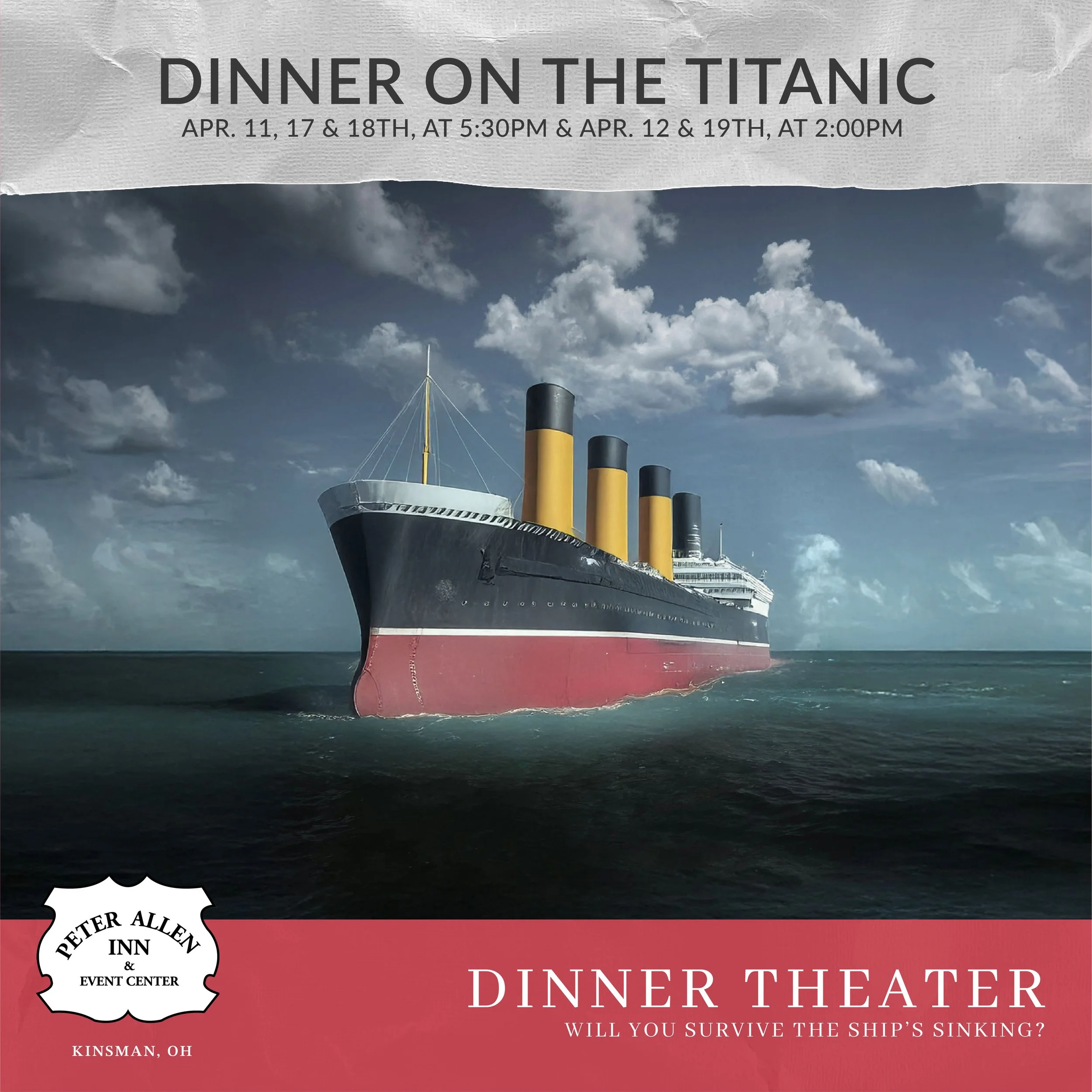 Titanic Dinner Experience