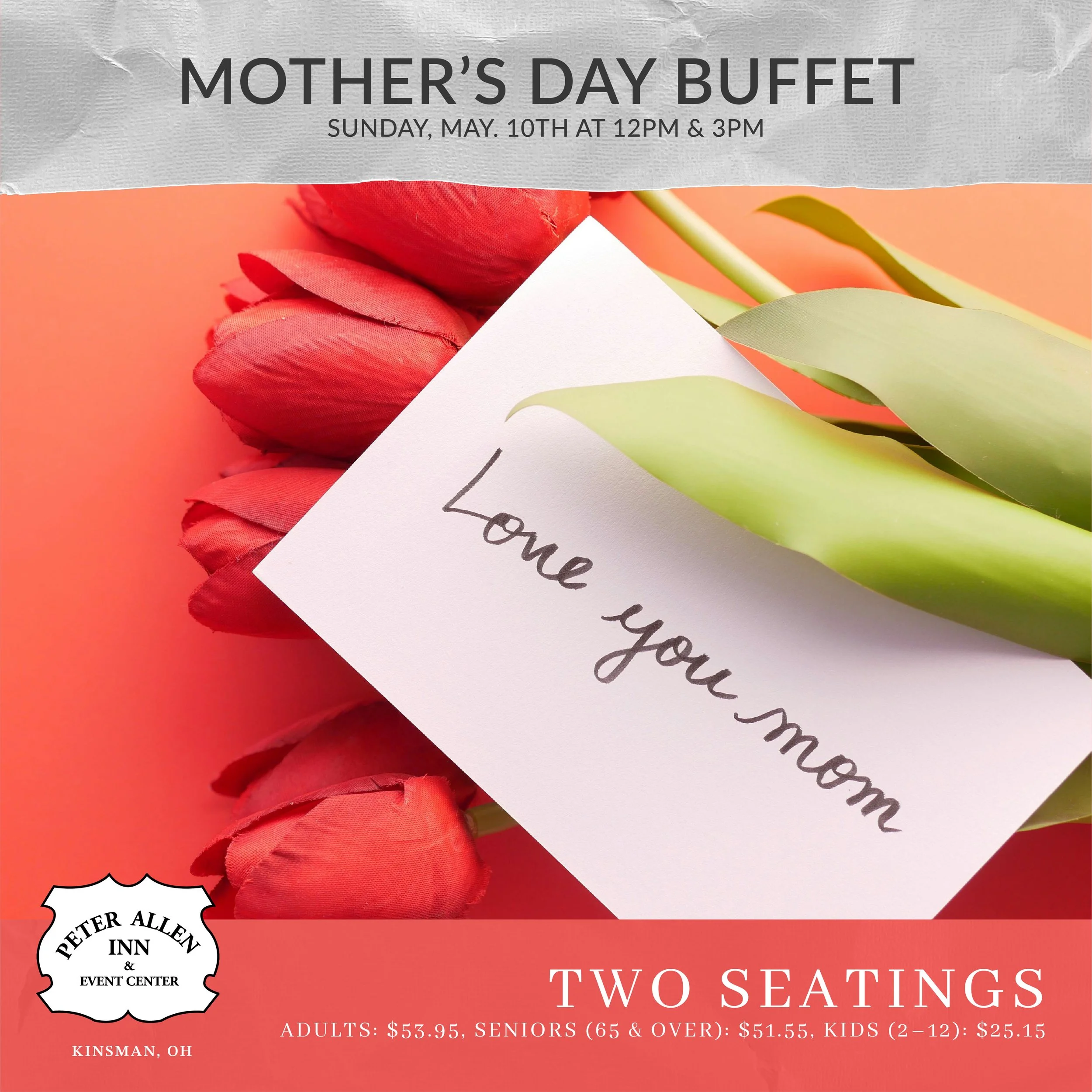 Mother's Day Buffet at Peter Allen Inn