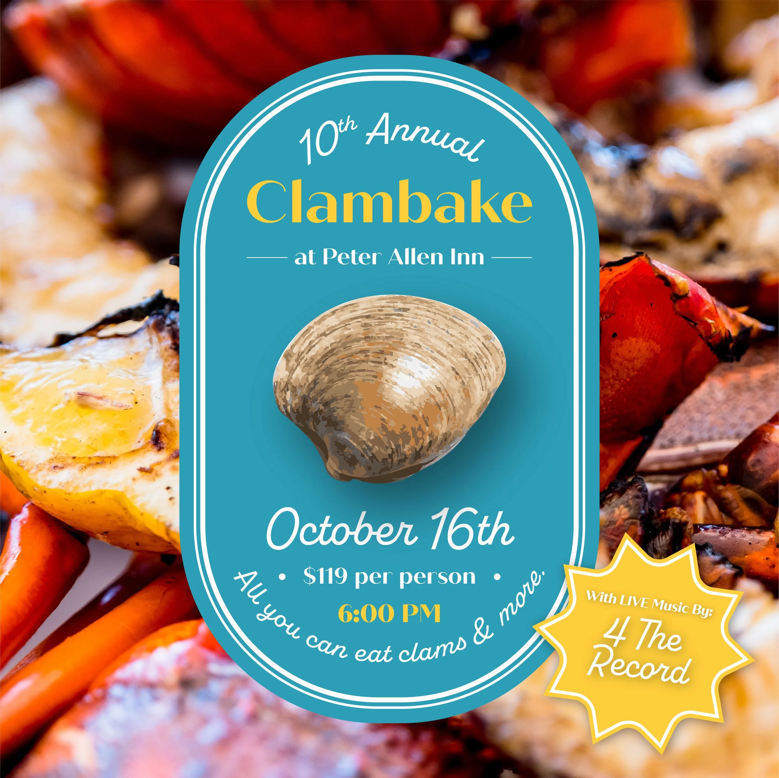 2026 Clambake at the Peter Allen Inn