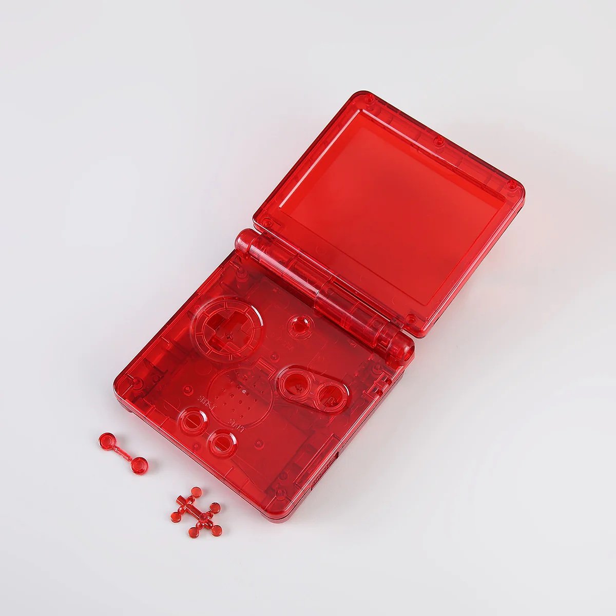 Clear red shell for the Gameboy Advance SP