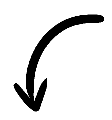 A black check mark arrow pointing downward on a white background.