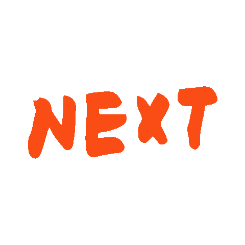 A black circle with a white wrench icon in the center and the word "NEXT" written in orange below the icon.