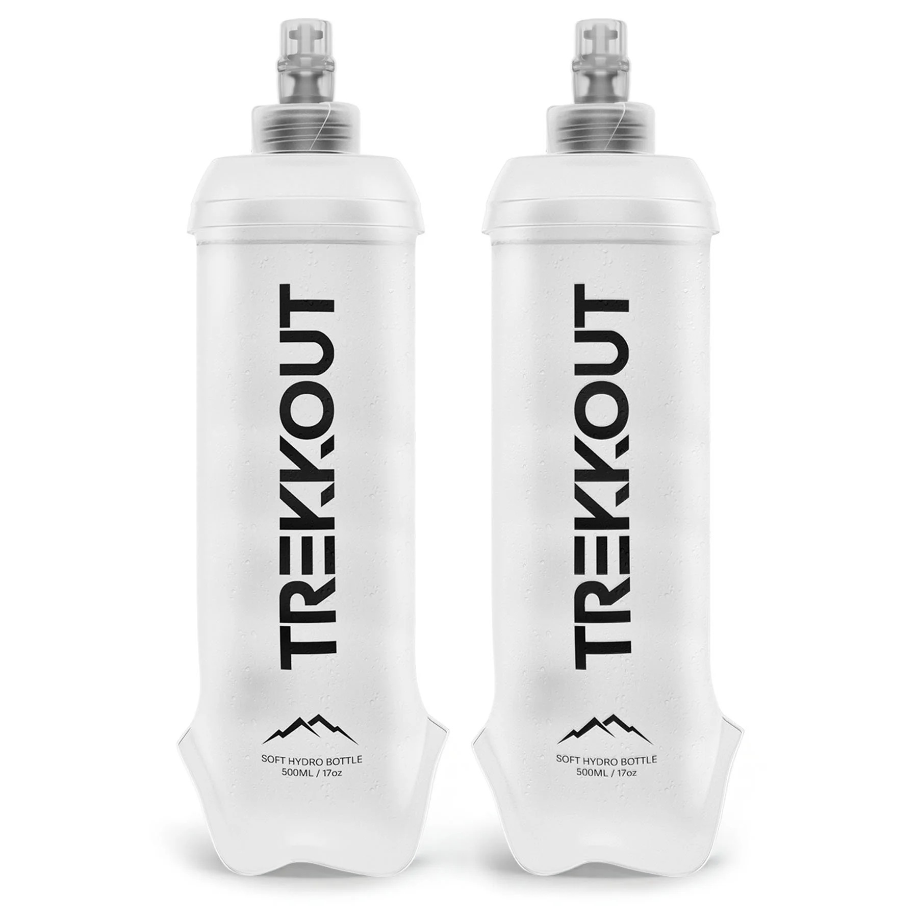 Soft Flask Water Bottles – 2x 500ml