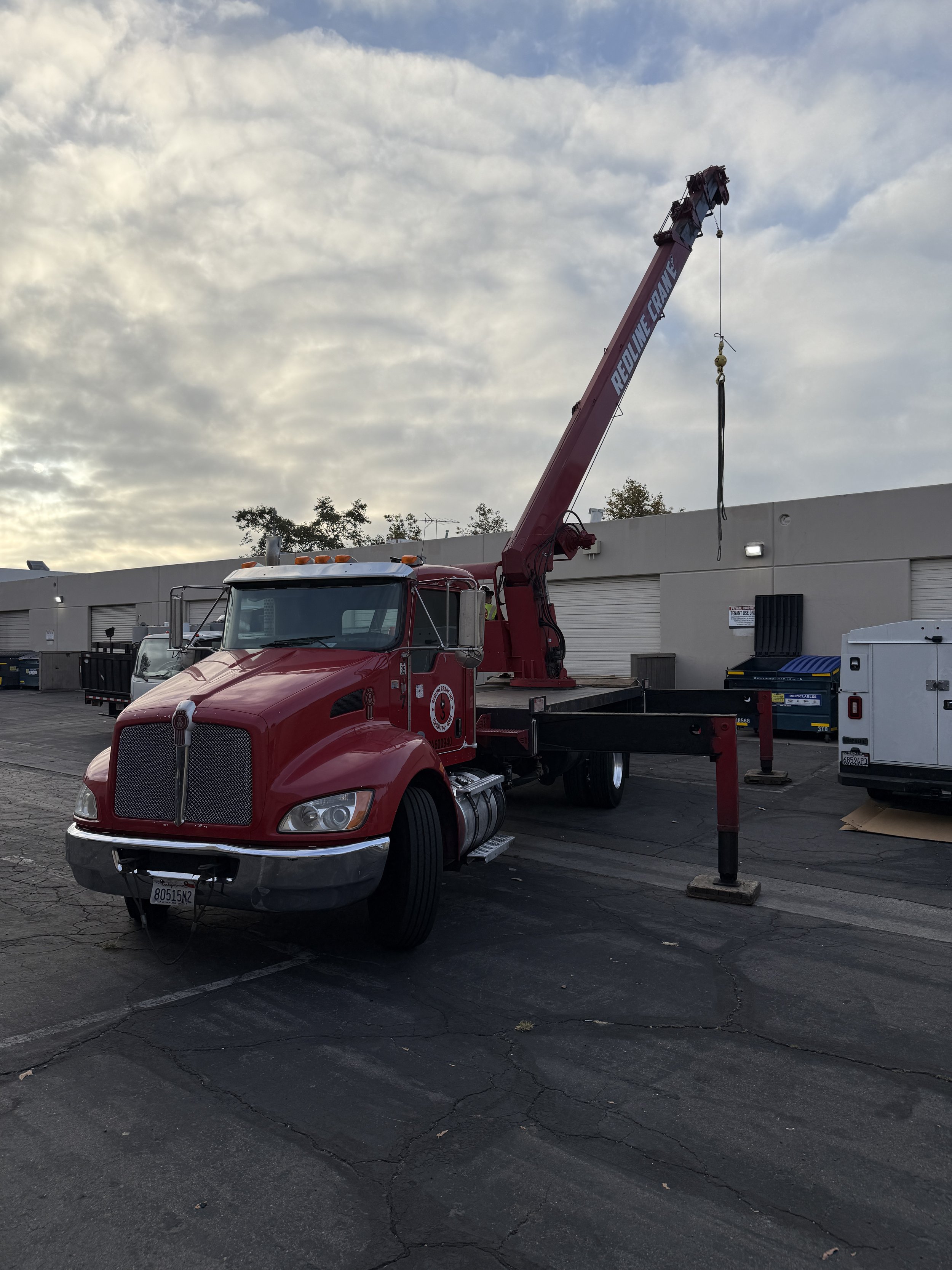Crane services are sometimes required for rooftop HVAC changeouts.