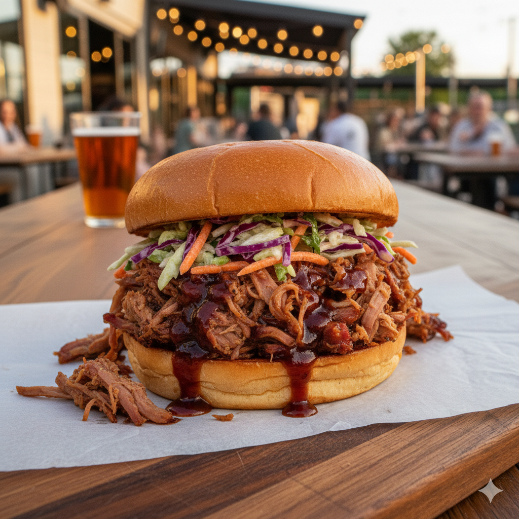 Smoked Pulled Pork Sandwich