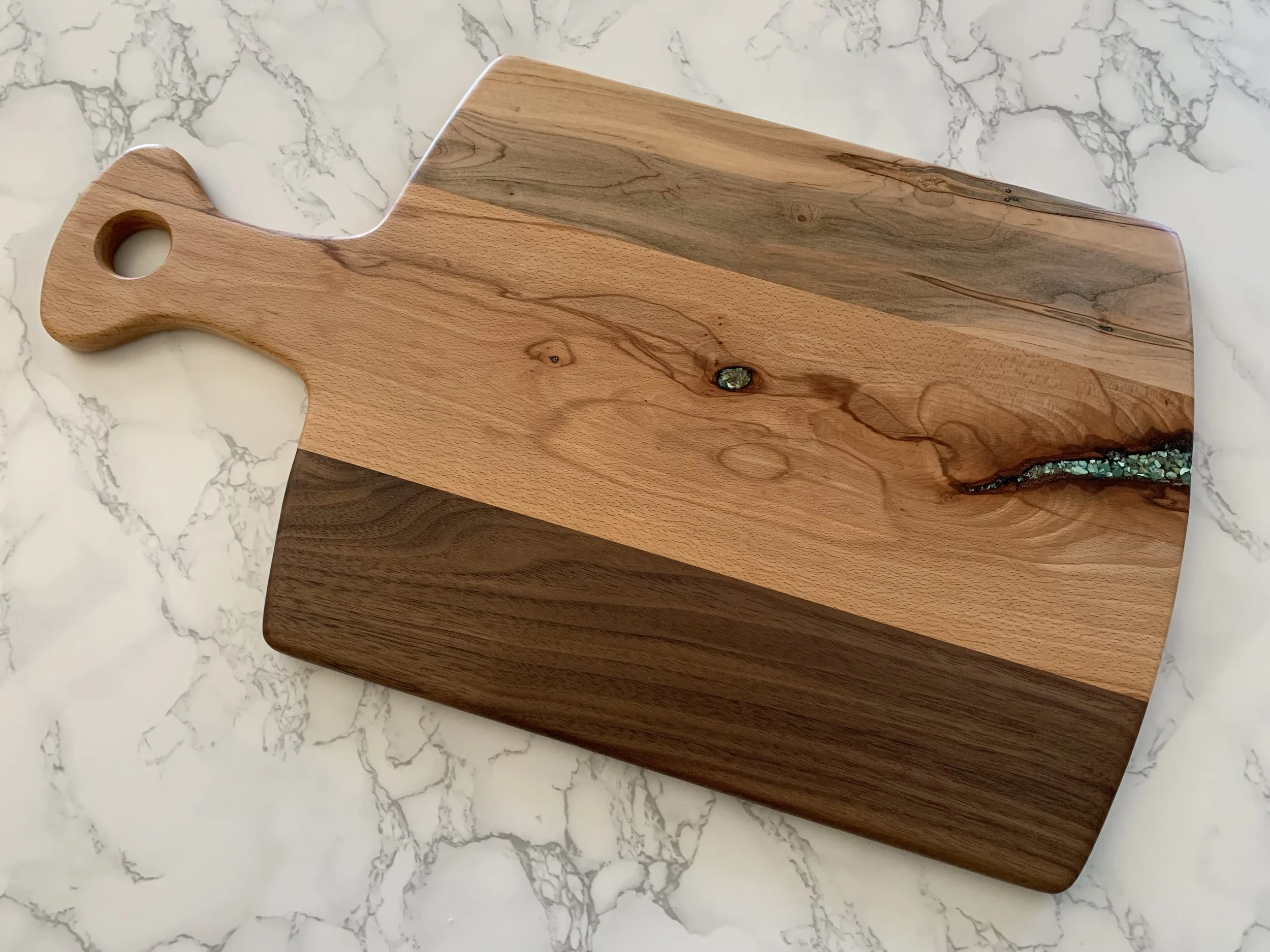 AMBROSIA MAPLE, BEECH AND WALNUT WITH SW TURQUOISE