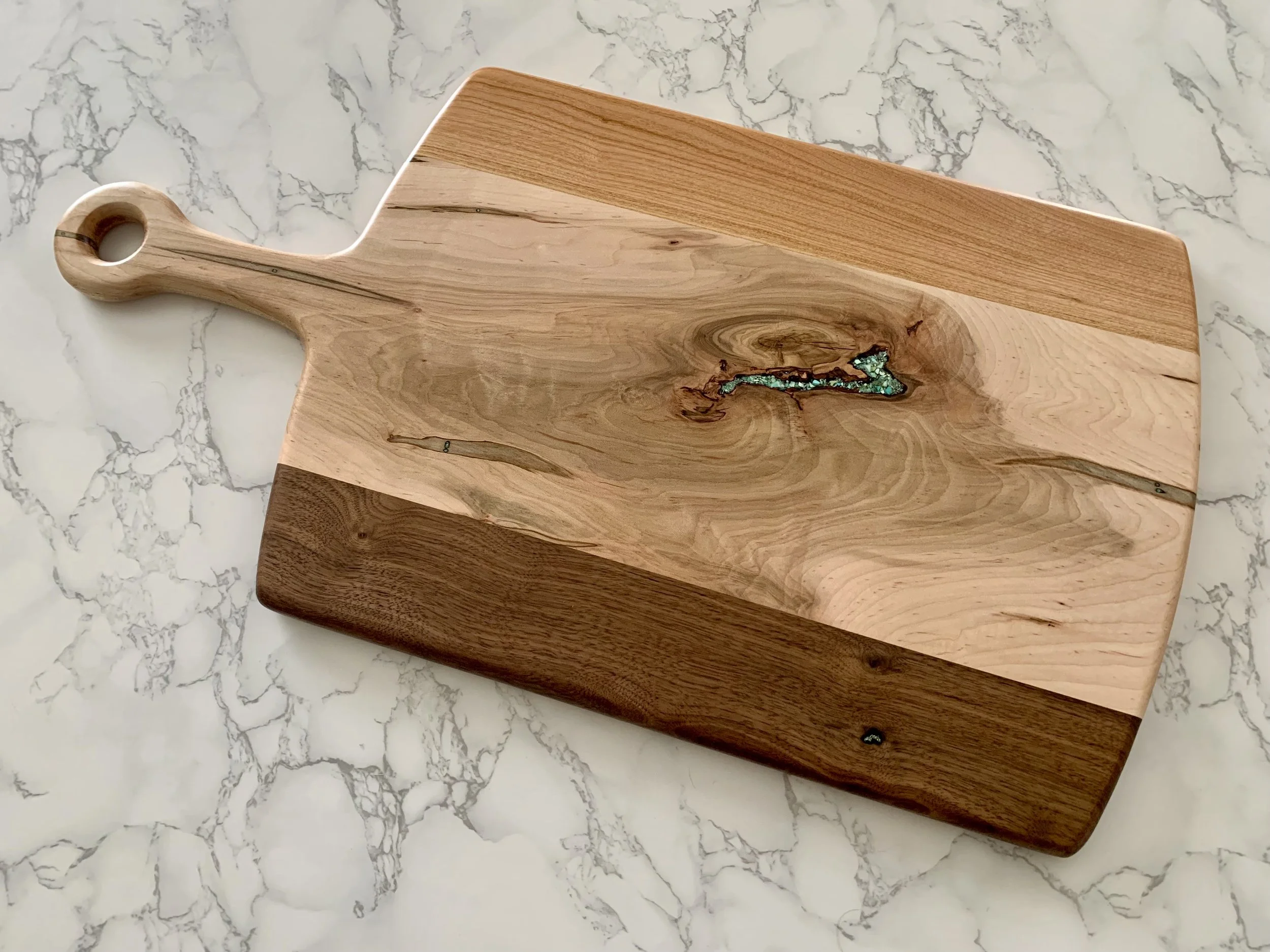 AMBROSIA MAPLE, CHERRY AND WALNUT WITH SW TURQUOISE