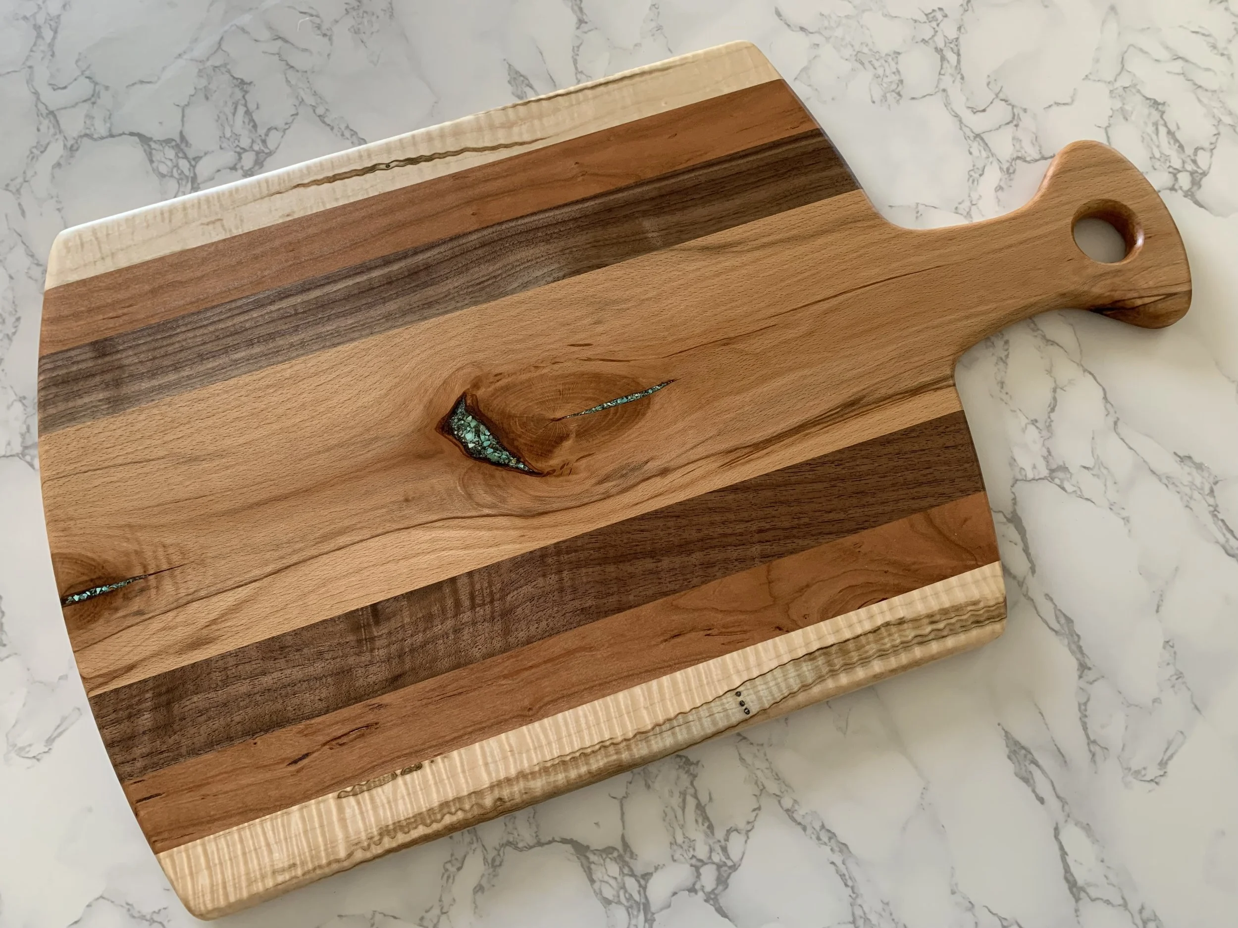 BEECH, AMBROSIA MAPLE, CHERRY AND WALNUT WITH SW TURQUOISE