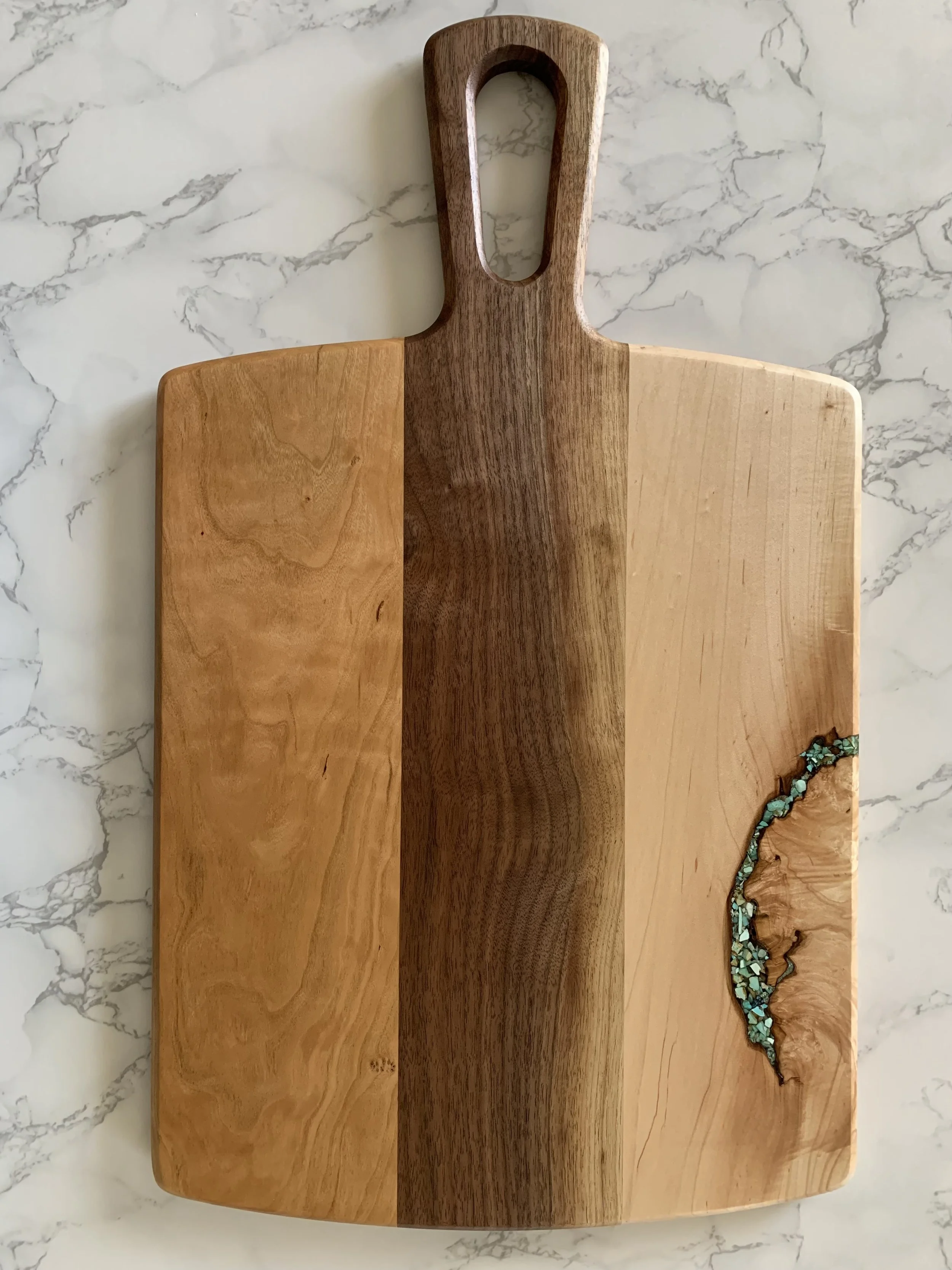 AMBROSIA MAPLE, CHERRY AND WALNUT WITH SW TURQUOISE